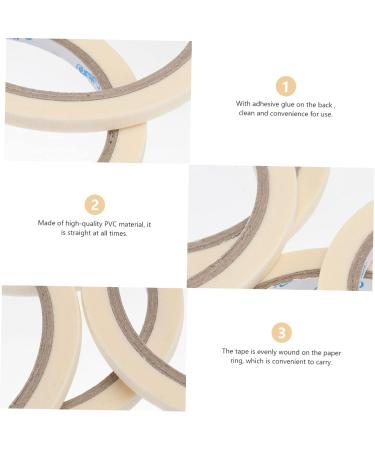 Healeved Nail Tool 5pcs Professional Masking Tape Nail Striping Tape Nail Glue Tape Nail Tips Tape Line Nail Art Nails Stickers Manicure Tape Striping Tape Line Nail Tape Tool Stripping As Shown medium - Buy Online on SooperMarket.com