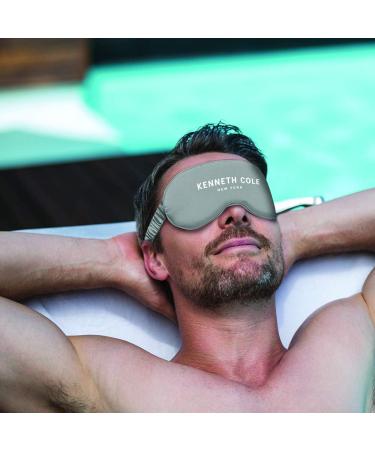 Kenneth Cole Satin Eye Mask - Eyeshade with Elastic Strap Blocks Light Like A Boss and Gets You The Best Night's Sleep Ever Grey - Buy Online on SooperMarket.com