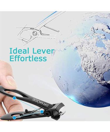 Nail Clippings for Thick Nails | DrMode Wide Jaw Nail Zwick Tongs & Fingernail File Set - Professional Stainless Steel 3-Piece Kit for Men & Women - Buy Online on SooperMarket.com