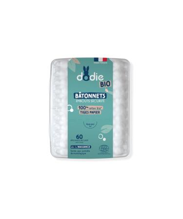 Dodie Cotton Buds for Babies Organic from Birth 60 Pieces 60 Pieces (1 Set)