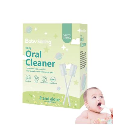 Boiler mouth cleaner for newborns - tongue -mull cleaner toothbrush tight seam mund cleaning agent for at home travel in the hotel and outdoors 30 pieces/cardboard