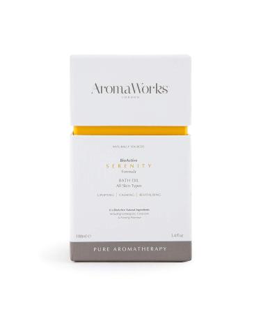 Aromaworks Serenity Bath Oil - 100% Pure Essential Oils - Stress-Relief & Energizing - Nourishing Vegan Formula - 3.4 oz - Buy Online on SooperMarket.com