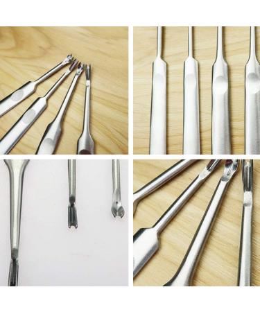 4Pcs Nails Cleaner Cuticle Pusher Set - Remove Hangnails and Dead Skin Easily - Buy Online on SooperMarket.com