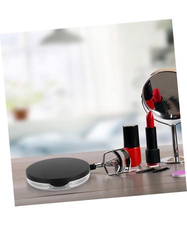 NOLITOY Make Up Mirrors 2pcs Box Loose Box 5g Case Bottle Bulk Travel Plastic Stand Black 7.5x7.5cm - Buy Online on SooperMarket.com