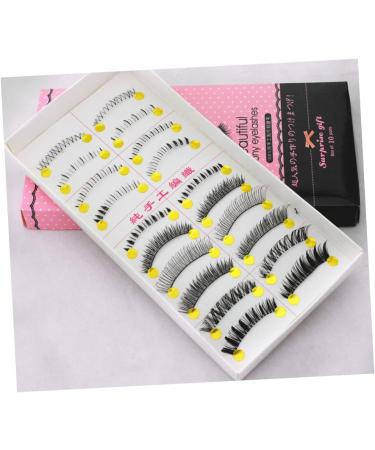 Beavorty 10 Pairs natural eyelashes fake lashes cross eyelashes fake eyelash false eyelash Japanese - Buy Online on SooperMarket.com