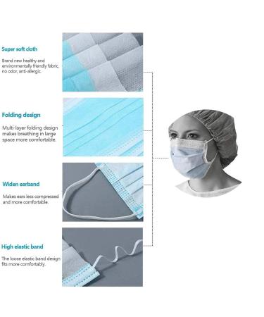 ViraCare 3 Ply Medical Surgical Face Mask Type IIR - 50 Pack | Fluid Resistant, Ear Loop | UK Stock - Buy Online on SooperMarket.com