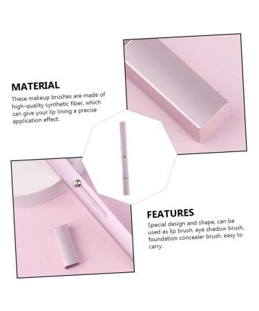 Buy Housoutil Dual-Purpose Lip & Concealer Brush - Mini Telescopic Makeup Brush for Lipsticks & Gloss - Pink Cosmetic Tool - Buy Online on SooperMarket.com