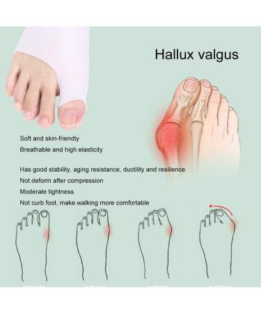 Schellen 2 Pairs Bunion Corrector for Women and Men - Pain Relief Silicone Splint and Sleeve (White) - Buy Online on SooperMarket.com