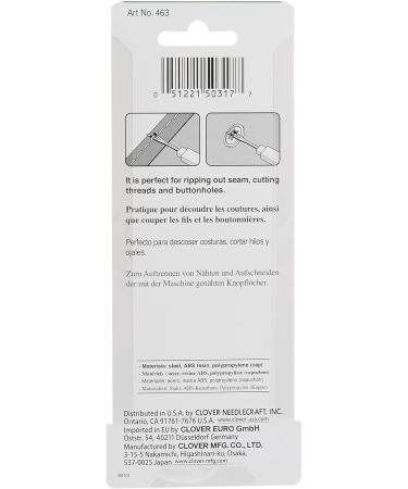 Clover Seam Ripper 1 Pack in Red - Top Quality Sewing Tool - Buy Online on SooperMarket.com