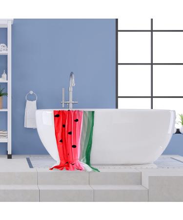 Watermelon Beach Towel 24x48 - Lightweight Microfiber Towel for Kids, Girls, and Women - Quick Dry, Sand-Free - Red Watermelon Design - Ideal for Swim, Bath, Pool, Beach - Clearance Sale - Buy Online on SooperMarket.com