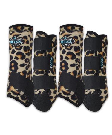 Professional's Choice 2XCOOL Sport Medical Boots 4-Pack Medium Cheetah