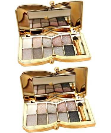 Beavorty 2pcs Colorful Mirror With Shadow Brush & Eyeshadow Colors # Flash Makeup Eye Glitter - Buy Online on SooperMarket.com