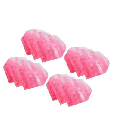 PATIKIL Dart Flights, Standard Darts Accessories Replacement Parts for Soft Tip Steel Tip, Geometric Style Pink, White