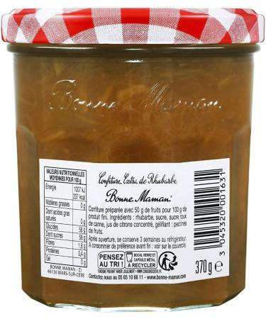 Bonne Maman Rhubarb jam 370g - Pack of 3 - Buy Online on SooperMarket.com