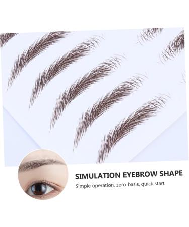 NOLITOY 5pcs Eyebrow Stickers Temporary Brow Tattoos Fake Eyebrows Eyebrow Tool 6d Eyebrow Trimming The Lazy - Buy Online on SooperMarket.com