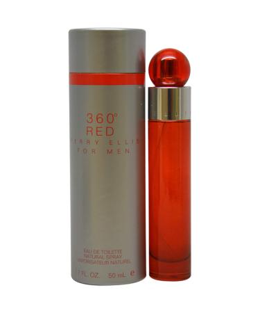 Perry Ellis 360 Red Men Eau De Toilette Spray, 1.7 Ounce, 1.7 Fl. Oz 1.7 Fl Oz (Pack of 1)