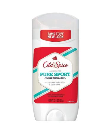 Old Spice High Endurance Anti-Perspirant & Deodorant Pure Sport 3 oz (Pack of 3)