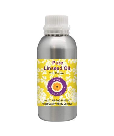 Deve Herbes Pure Linum Oil (Linum usitatissimum) Cold Pressed 630ml (21 oz)