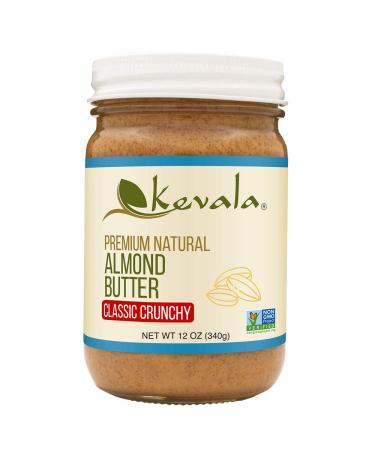 Kevala Almond Butter Classic Crunchy 12 oz (340 g)