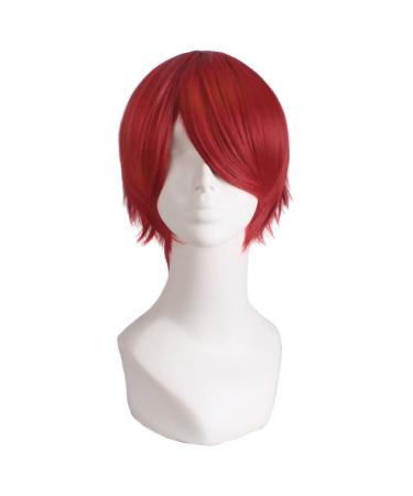 MapofBeauty 12"/30cm Hair Cosplay Role Play Short Wig (Red)