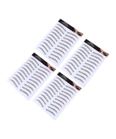 Gogogmee Authentic Eyebrows 4pcs Eyebrow Stickers Waterproof Stickers Hair-like Eyebrows Water Transfer Eyebrow Sticker Cosmetic