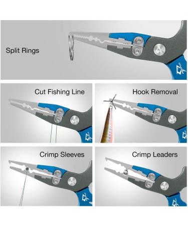 Piscifun Ultralight Aluminum Fishing Pliers with Tungsten Steel Cutters - Fish Hook Remover for Saltwater & Freshwater Fishing - Buy Online on SooperMarket.com