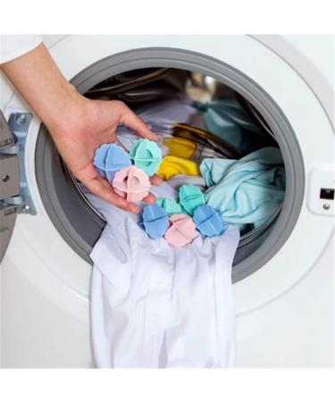6 Pieces Reusable Laundry Ball Reusable Reduces Clothing Wrinkles and Saves Drying Time Dryer Laundry Balls Dryer Balls Washing Balls 3 Colors - Buy Online on SooperMarket.com