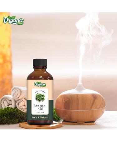 Organic Zing Tarragon (Artemisia Dracunculus) Oil | Pure & Natural Essential Oil for Aroma Diffusers Skincare & Haircare - 30ml/1.01fl oz - Buy Online on SooperMarket.com