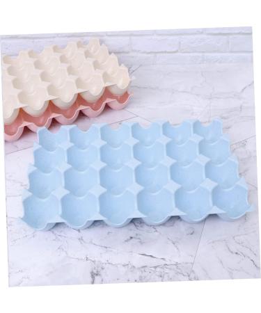 Mikikit Fridge Egg Holder 2pcs Egg Container Egg Holder for Fridge Eggs Deviled Egg Plates Refrigerator Egg Holder Thicken - Buy Online on SooperMarket.com