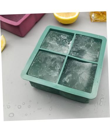 MAGICLULU 2pcs Silicone Ice Tray Mini Refrigerator Silicone Tray Cake Ice Making Mold Chocolate Candies Whisky 11.4X11.4CM Green - Buy Online on SooperMarket.com