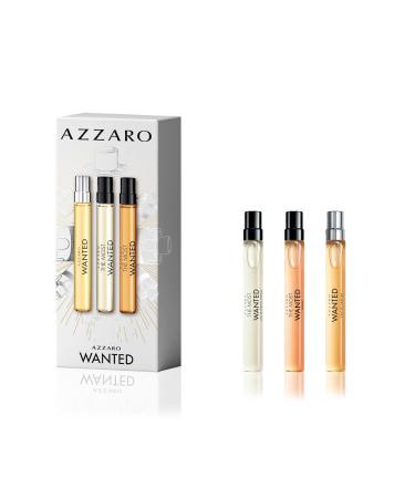 Azzaro The Most Wanted Men's Cologne Discovery Set - 3-Piece Fragrance Sample Kit Includes 3 Travel Size Sprays The Most Wanted Eau de Parfum Intense The Most Wanted Parfum Wanted Eau de Parfum