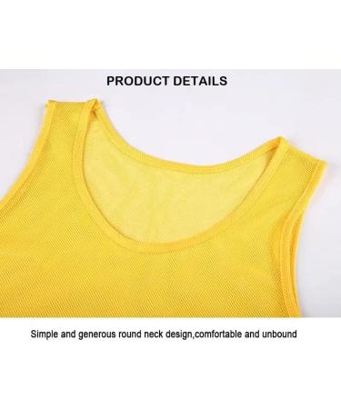 Tych3L 12 Pack White Sports Scrimmage Training Vests for Teens & Adults - Buy Online on SooperMarket.com