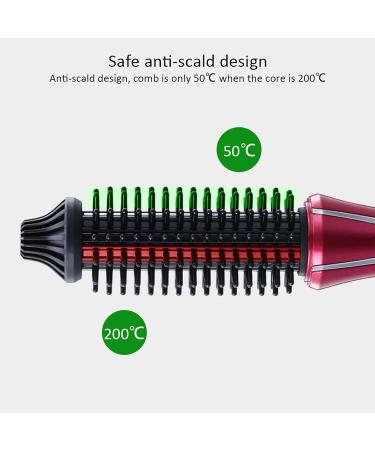 Electric Hair Curler Hot Curler Brush Professional Anti-Scald Instant Heat Up Curling Wands Instant Heat Styling Brush Suitable For All Hair Types (UK Plug(110-240V)) 1 Count (Pack of 1) - Buy Online on SooperMarket.com