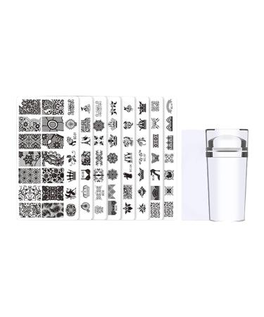 Wirlsweal Nail Art Stencils Set - DIY Stamping Tools for Home & Salon - Premium Nail Decorations - Buy Online on SooperMarket.com
