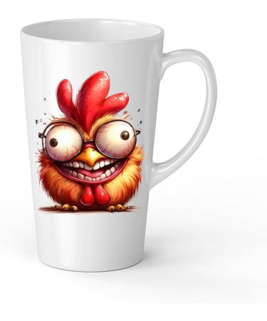 White Ceramic Kids Chicken Mug - Large 483 ml Perfect for Hot Chocolate or Milk Fun and Easy to Use - Buy Online on SooperMarket.com