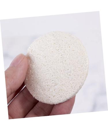 NOLITOY Natural Bath Sponge - 20pcs Loofah Facial Exfoliating Pads & Body Puffs for Shower - White Cosmetic Skin Care Tools - Buy Online on SooperMarket.com