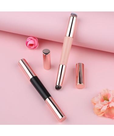2Pcs Double Head Silicone Lip Brush Kit - Reusable Lip Applicator for Lipstick Gloss & Masks | Elastic Design & Cap Included | International Shipping - Buy Online on SooperMarket.com