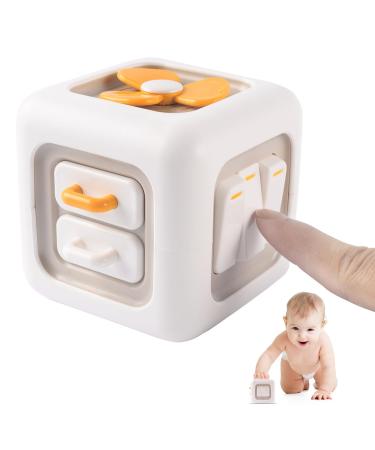 Busy Activity Cube for Toddlers 6 in 1 Montessori toy Activity Motoric cubes switch fan mirror buttons drawer motor toys educational toys for babies and toddlers 1 2 3 4 years