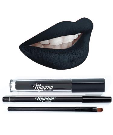 Black Lip Liner & Matte Lipstick: Long Lasting, Waterproof, Smudge-Free - Linda Lynda - Buy Online on SooperMarket.com