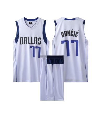 ABRTJCL children/adult basketball jersey set 2-part children/adult basketball sleeveless suit children/adult basketball jersey & basketball shorts A-77-white l (adults)