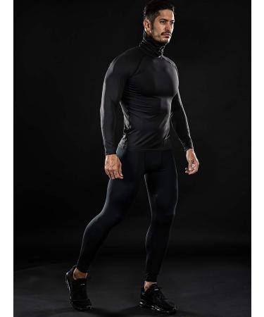 DRSKIN Men's Turtleneck Compression Shirt Top - Long Sleeve Baselayer for Running - X-Large - Buy Online on SooperMarket.com