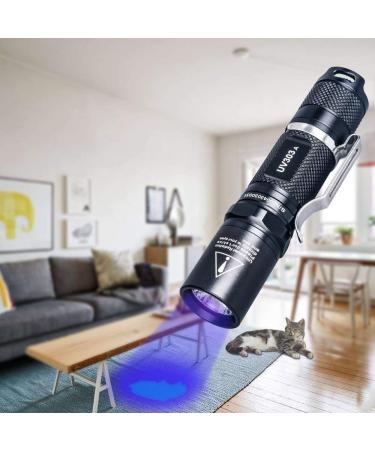 LIGHTFE Blacklight 395nm UV Flashlight UV303A with High Power Output Pure Beam UV Light Torch for Glue Curing Rock and Mineral Fluorescent Glowing Pet Urine Detector Light AC Leak Detector - Buy Online on SooperMarket.com