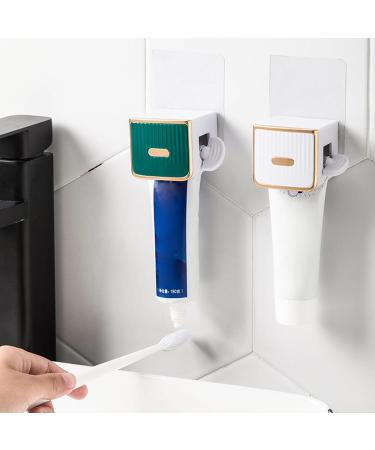 Ecoriendly Toothpaste Tube Squeezer Cream Tube Squeezer Wall-Mounted Toothpaste Dispenser for Toothpaste Cream Foam White - Buy Online on SooperMarket.com