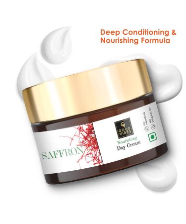 Good Vibes Saffron Nourishing Day Cream - Hydrating 50g | Heal Dull Skin | International Shipping Available - Buy Online on SooperMarket.com