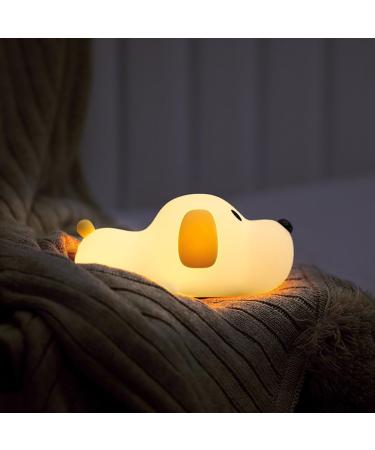 LED Dog Night Light By Sameyee - Soft Silicone Nursery Lamp for Kids - Tap Control, Timer & Sleep Mode - Perfect for Bedroom - Buy Online on SooperMarket.com