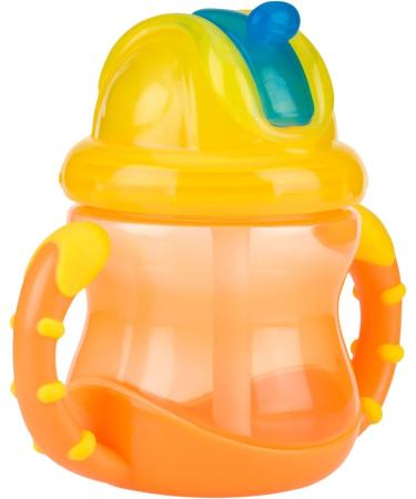 Nuby Two-Handle Flip N' Sip Straw Cup 8oz - Colors May Vary | BPA-Free Straw Sippy Cup - Buy Online on SooperMarket.com