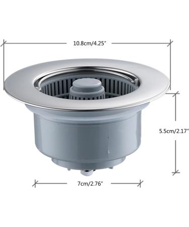 Kitchen Sink Drain Strainer Basket 3 In 1 Bathroom Sink Drain Strainer Hair Catches Sink Strainers With Large Wide Rims Sink Drain Cover - Buy Online on SooperMarket.com