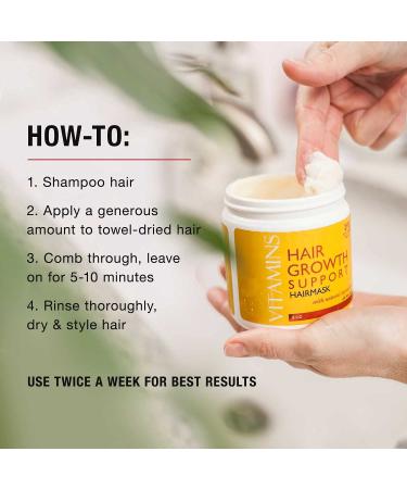 Nourish Beaute Hair Mask for Hair Loss and Deep Conditioning - Hydrating and Promotes Regrowth 8 Oz - Buy Online on SooperMarket.com