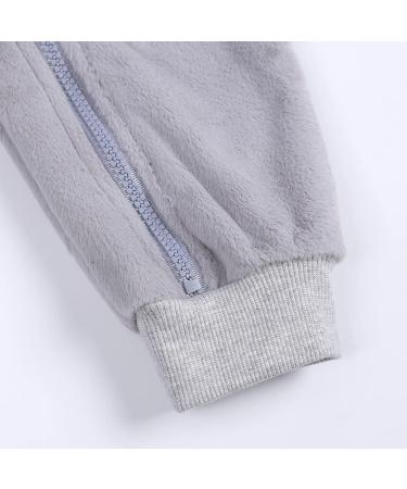 Kids Tales Newborn Baby Winter Romper | Rabbit Ear Hooded Zipper | 6-9 Months | Thick Fleece - Buy Online on SooperMarket.com