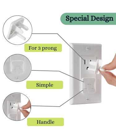 Bates- Outlet Covers Child Proof  10 Pack  3 Prong Outlet Covers  Baby Proof Outlet Covers  Baby Outlet Covers  Child Proof Outlet Cover  Child Safety Outlet Covers  Electrical Safety Baby Products - Buy Online on SooperMarket.com